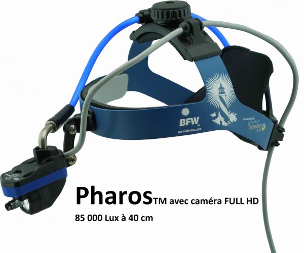 Lampe frontale à fibre optique équipée d’une caméra Full HD – BFW Pharos